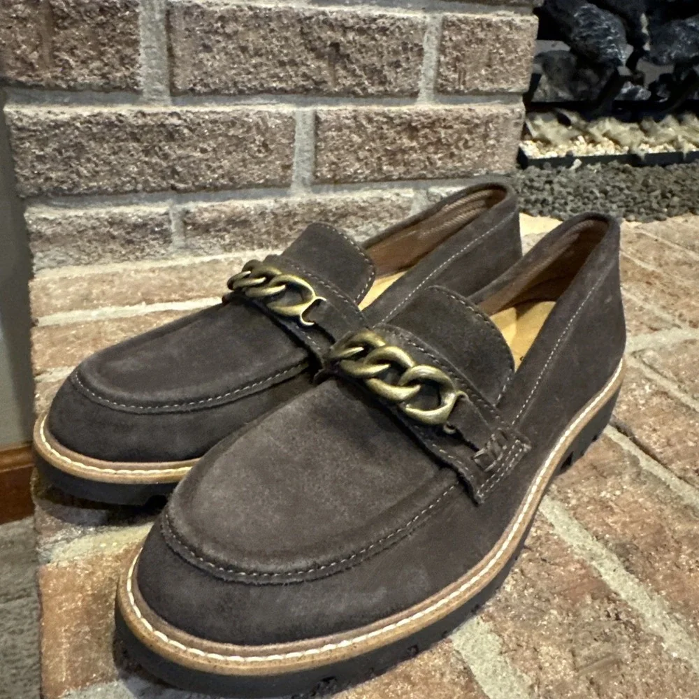 Comfortiva Linz Leather Loafer Women's Size 8.5 M Slip On Brown‎